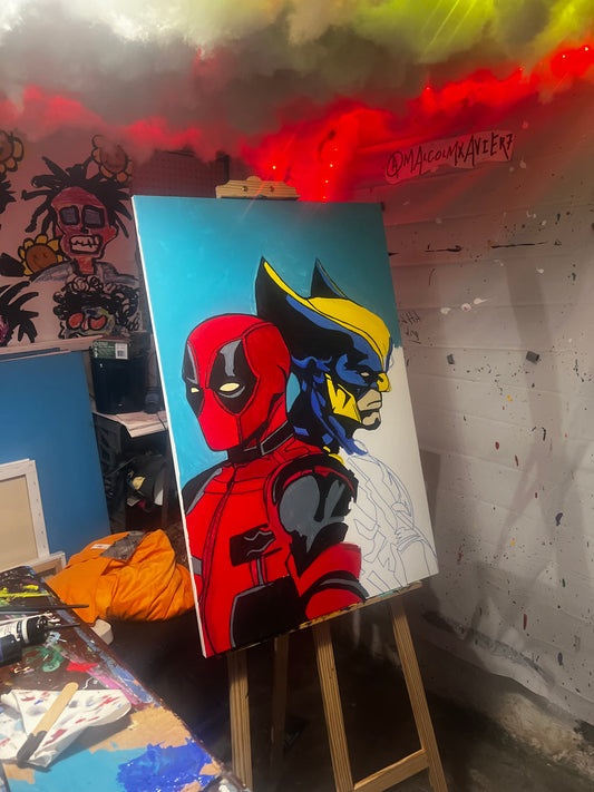 Deadpool x Wolverine prints (WIP photo)