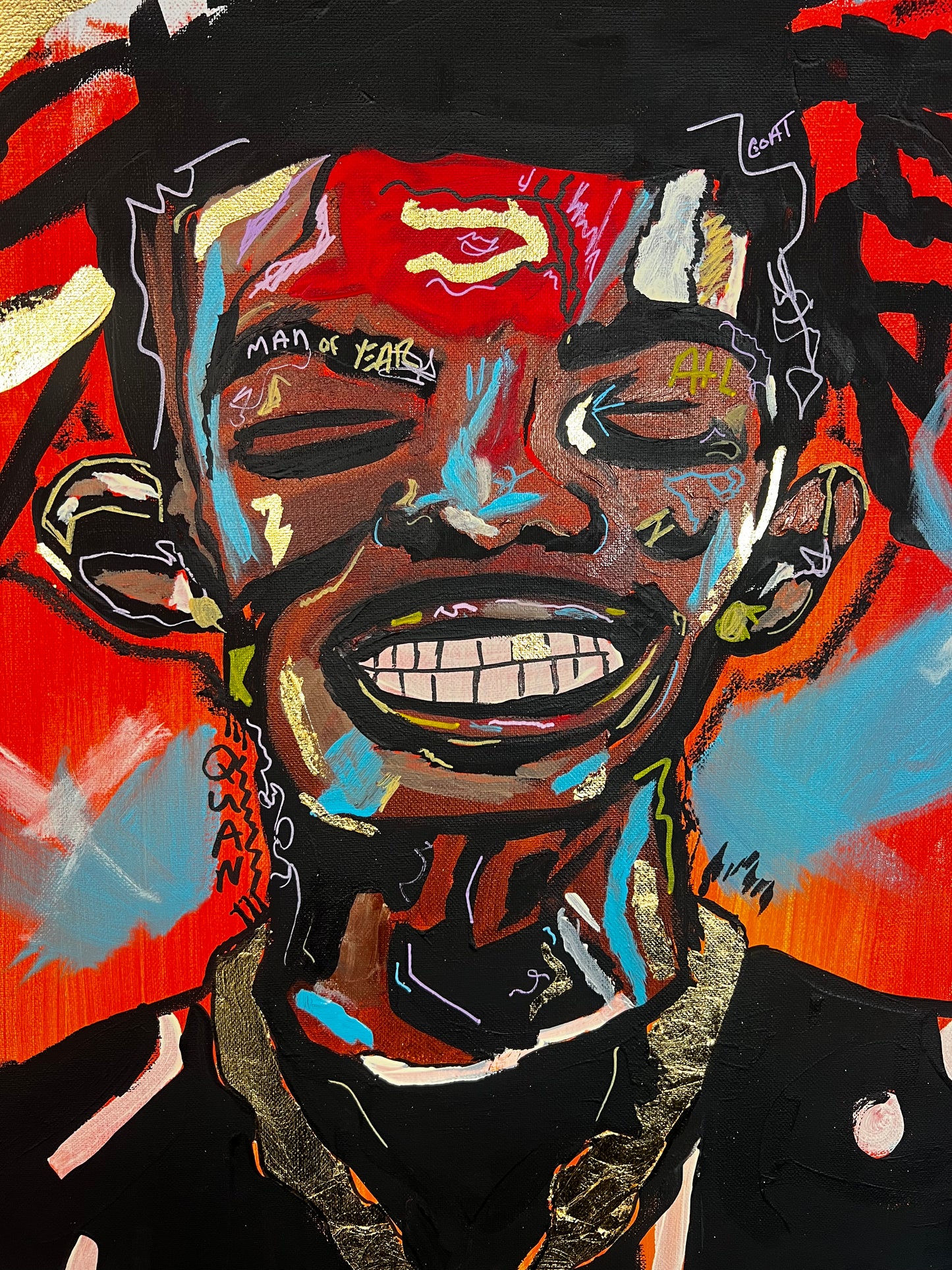 Rip Rich Homie Quan live Painting Original