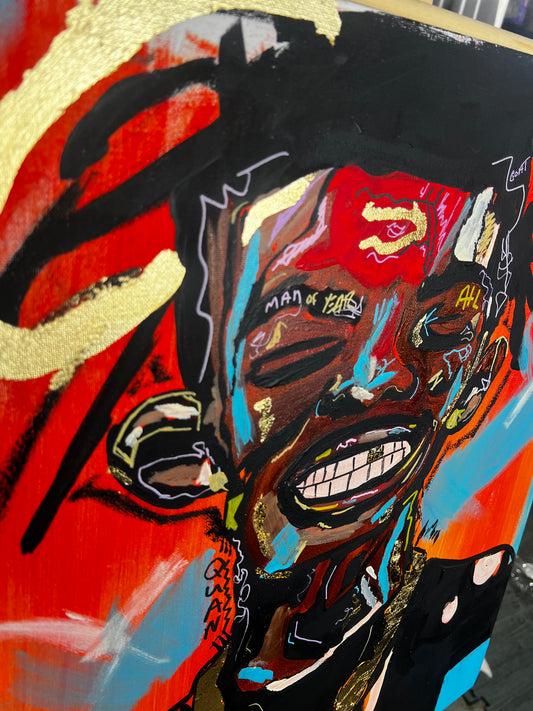 Rip Rich Homie Quan live Painting Original